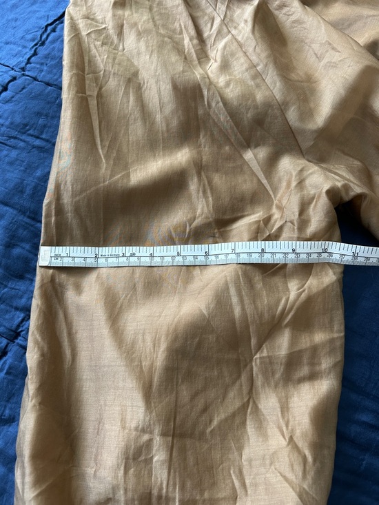 Gold-tone Blouse Top Banana Republic Balloon Sleeves - Picture 9 of 11